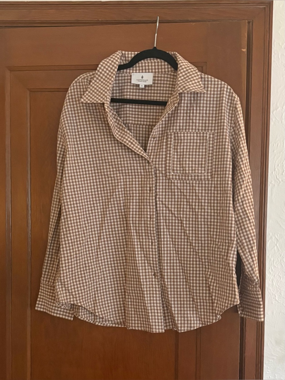 Tuckernuck Mocha Cotton
Gingham Hunter Button Down
Brown - Picture 2 of 3
